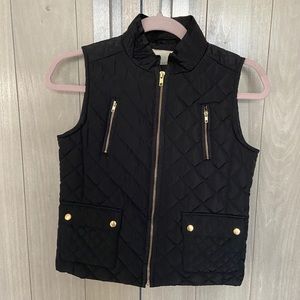 Girls Copper Key Black Vest